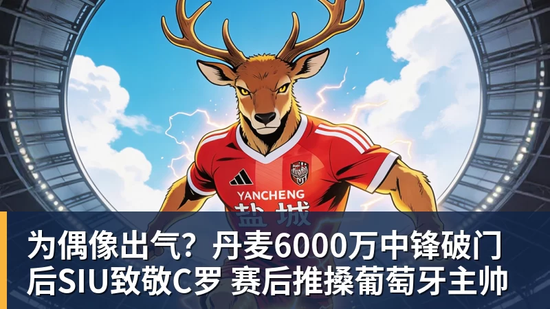 为偶像出气？丹麦6000万中锋破门后SIU致敬C罗 赛后推搡葡萄牙主帅