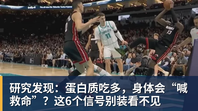 研究发现：蛋白质吃多，身体会“喊救命”？这6个信号别装看不见
